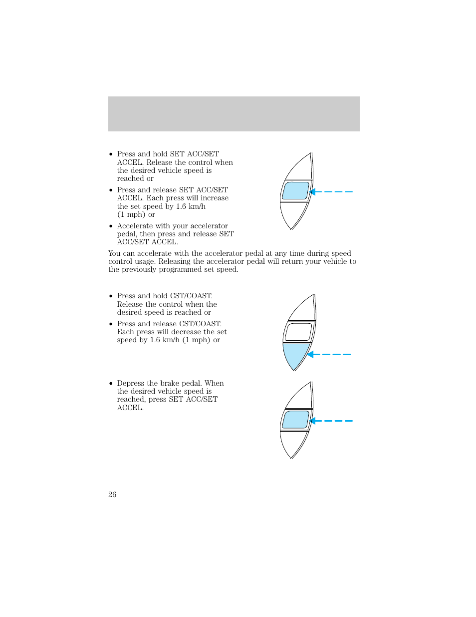Controls and features | FORD 1998 Ranger User Manual | Page 26 / 160