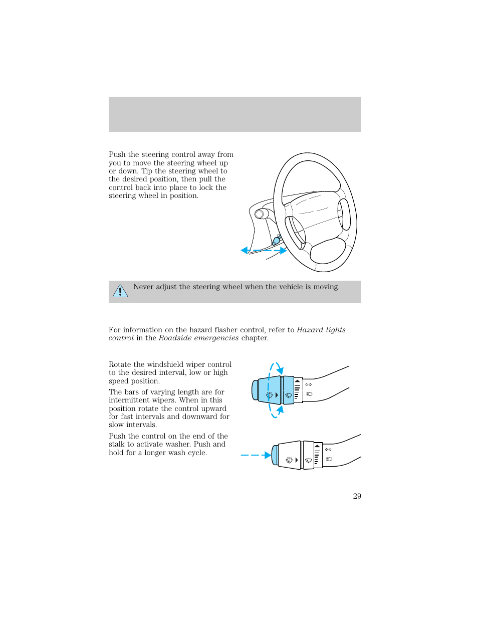Controls and features | FORD 1998 Ranger User Manual | Page 29 / 160