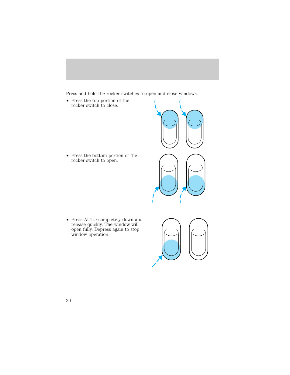 Controls and features | FORD 1998 Ranger User Manual | Page 30 / 160