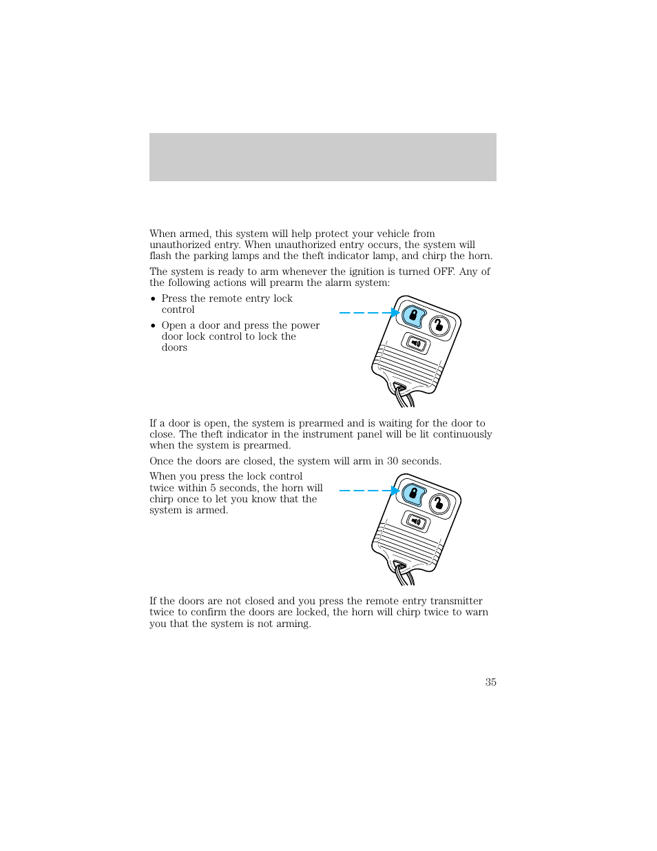 Controls and features | FORD 1998 Ranger User Manual | Page 35 / 160
