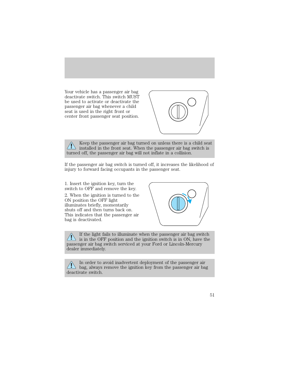 Seating and safety restraints | FORD 1998 Ranger User Manual | Page 51 / 160