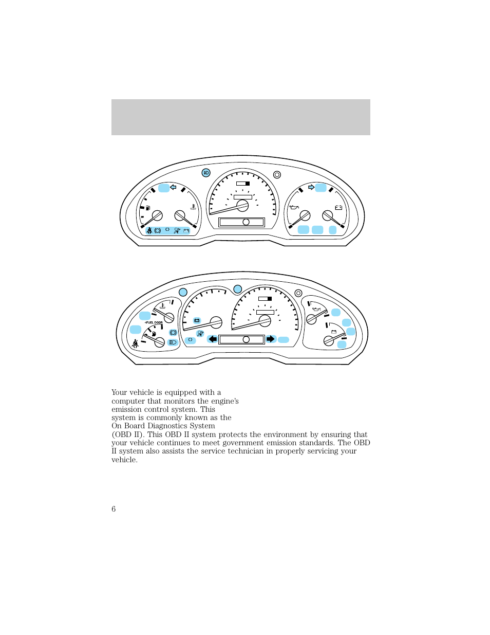 Check engine, Instrumentation | FORD 1998 Ranger User Manual | Page 6 / 160