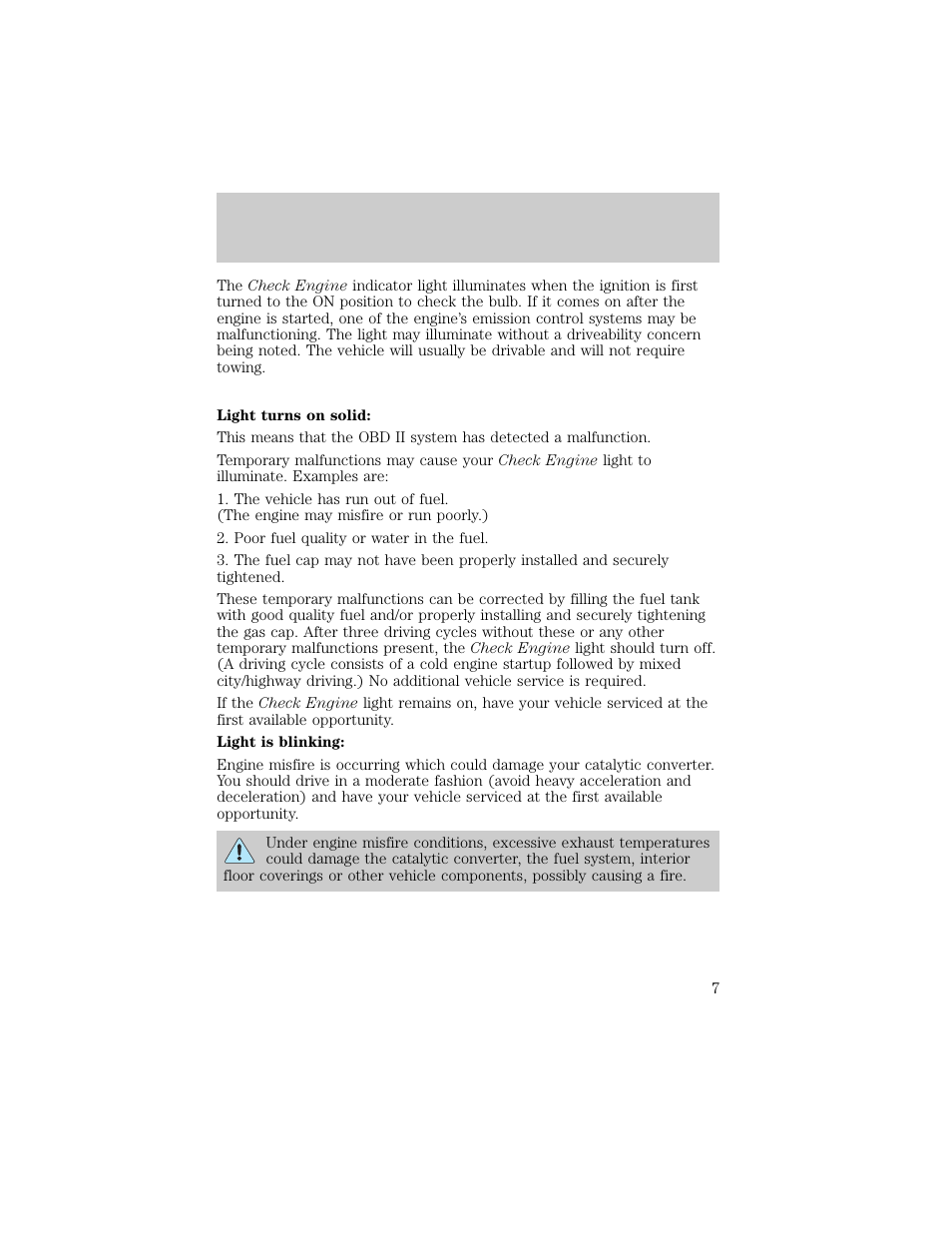 Instrumentation | FORD 1998 Ranger User Manual | Page 7 / 160