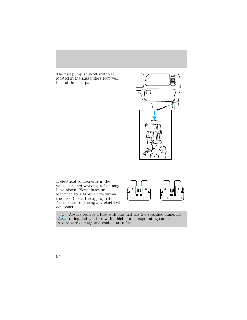 Roadside emergencies | FORD 1998 Ranger User Manual | Page 94 / 160