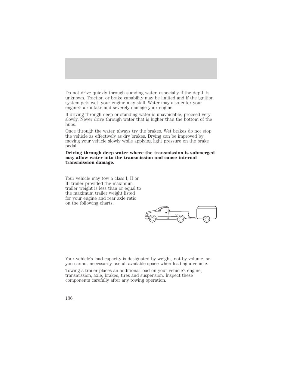 Driving | FORD 1999 F-150 User Manual | Page 136 / 232