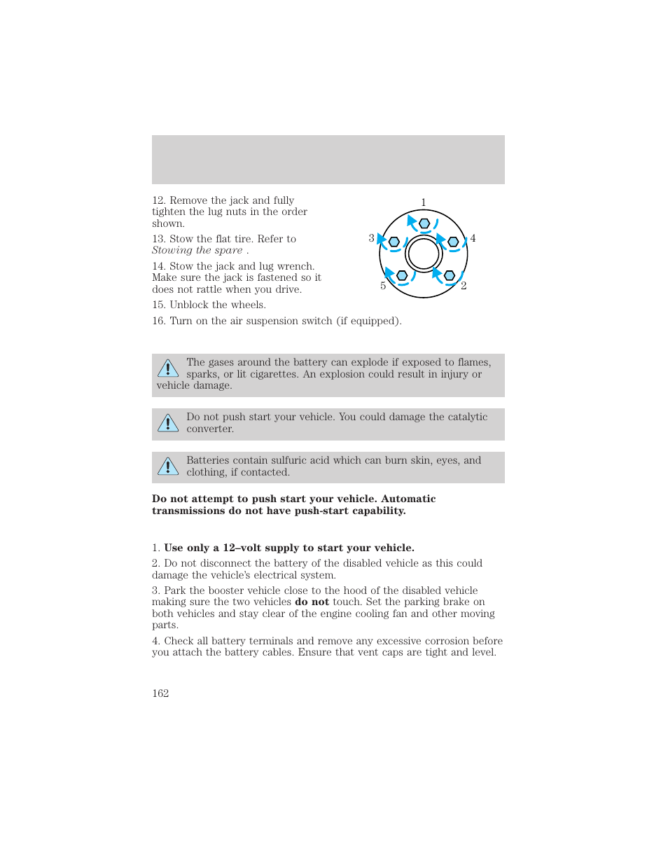 Roadside emergencies | FORD 1999 F-150 User Manual | Page 162 / 232