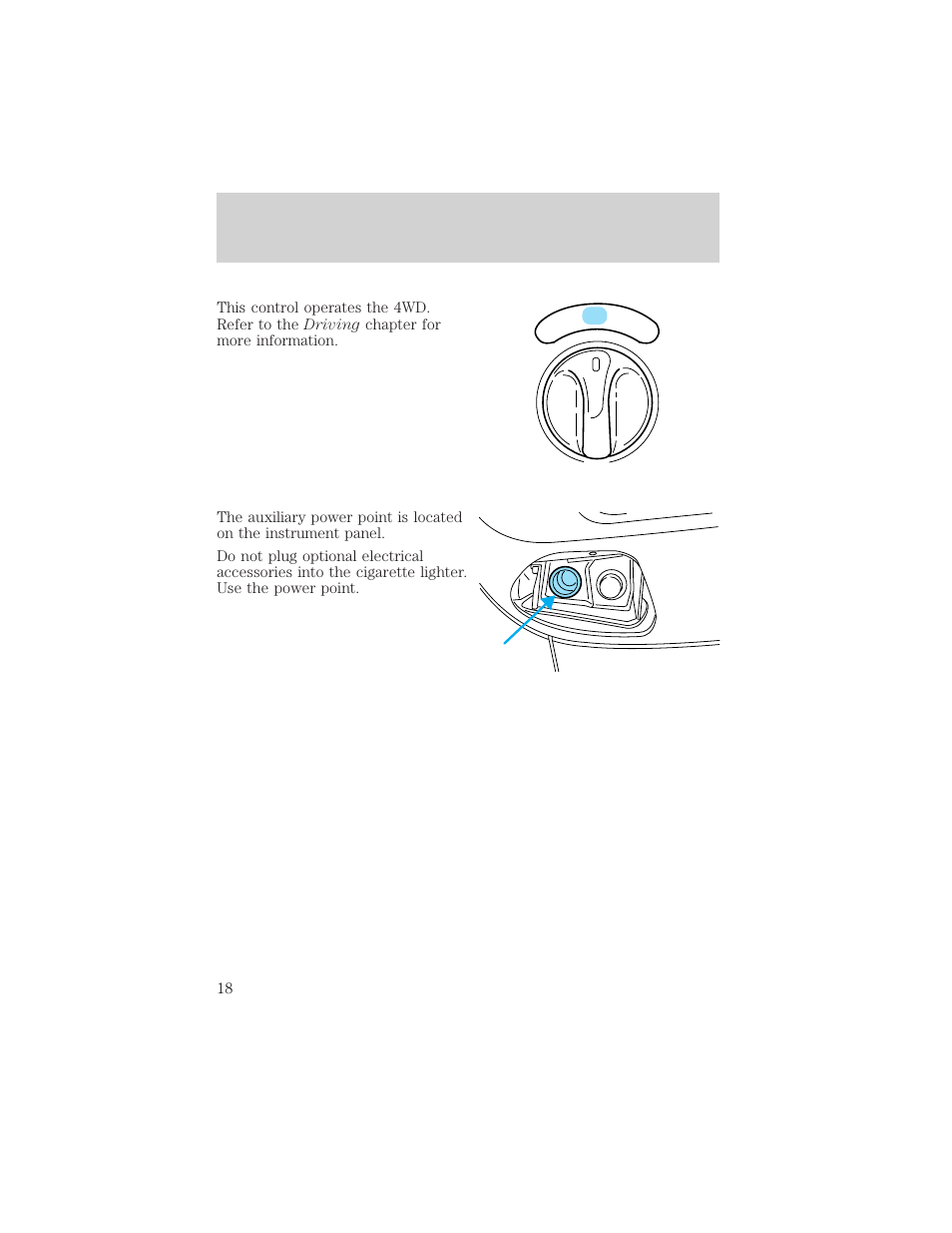 Controls and features | FORD 1999 F-150 User Manual | Page 18 / 232