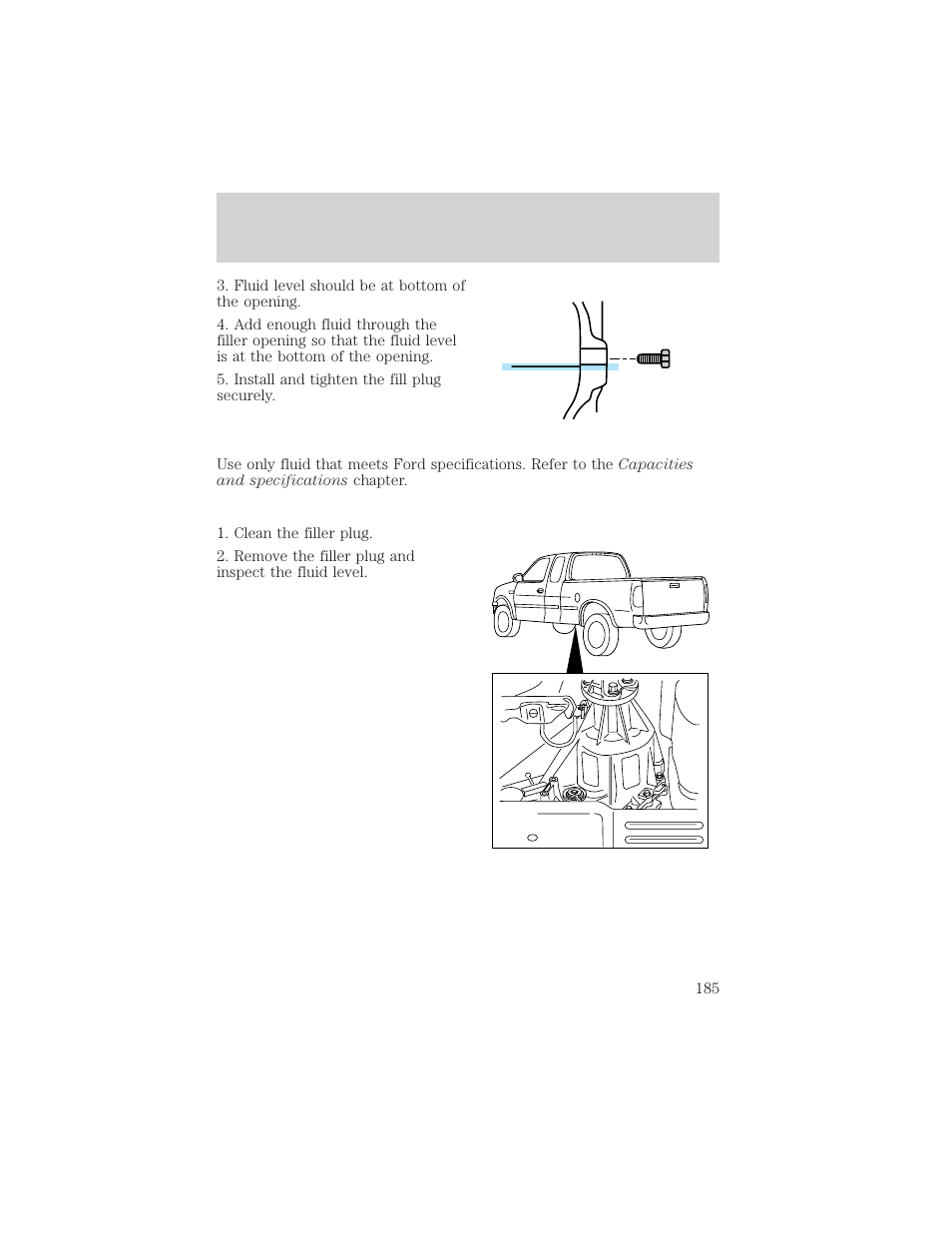 Maintenance and care | FORD 1999 F-150 User Manual | Page 185 / 232
