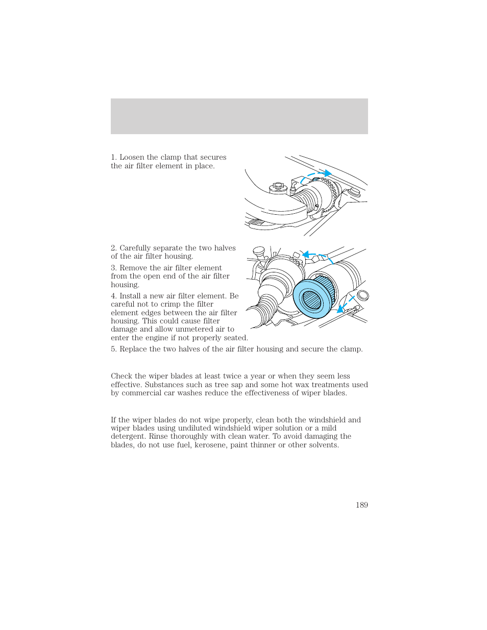 Maintenance and care | FORD 1999 F-150 User Manual | Page 189 / 232