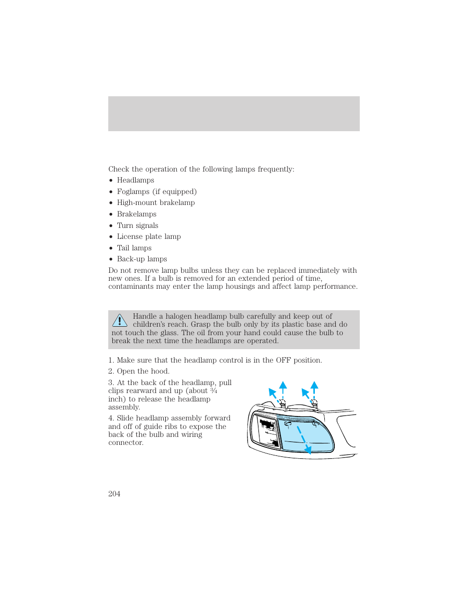 Maintenance and care | FORD 1999 F-150 User Manual | Page 204 / 232