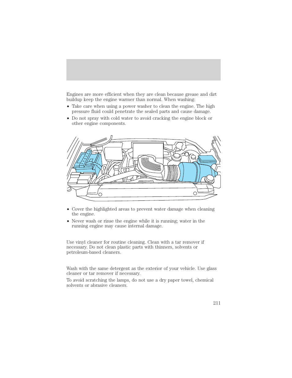 Maintenance and care | FORD 1999 F-150 User Manual | Page 211 / 232