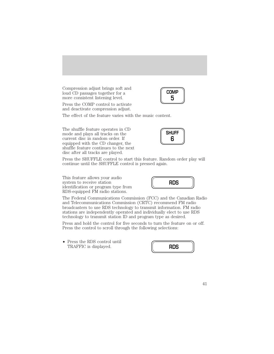 Controls and features | FORD 1999 F-150 User Manual | Page 41 / 232