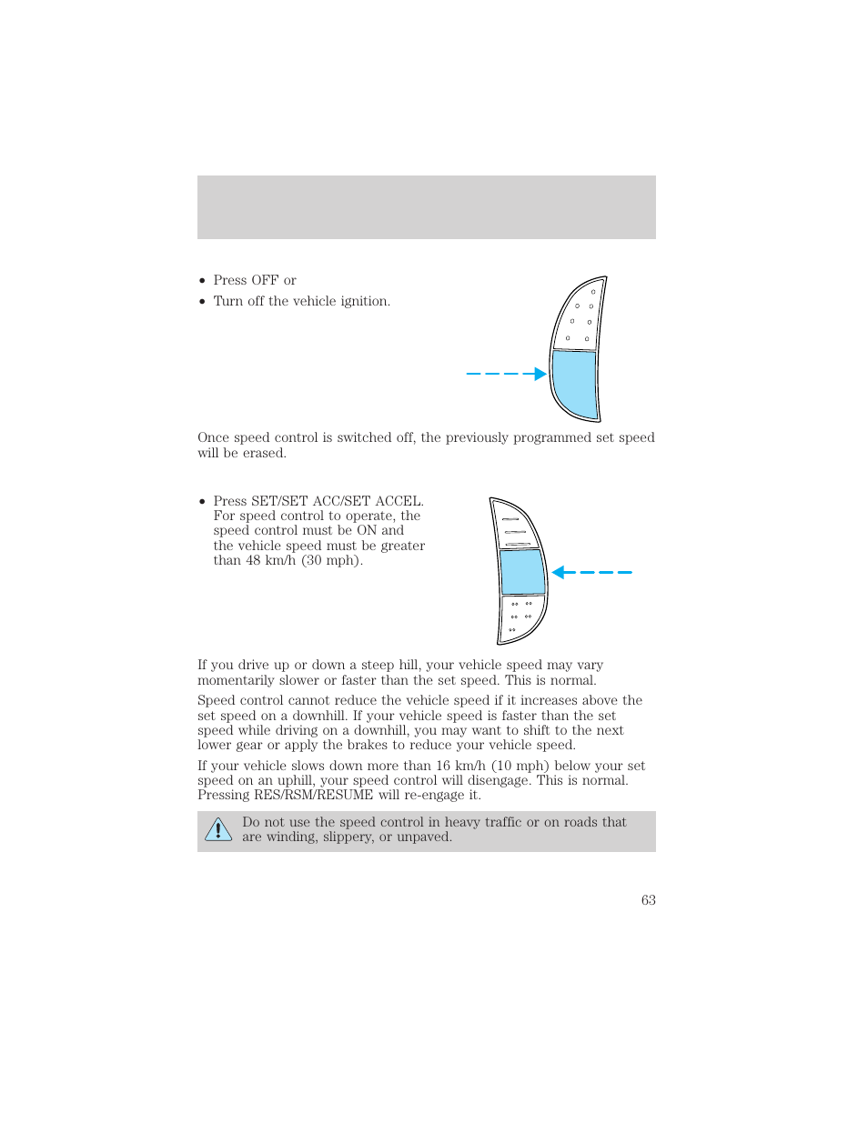 Controls and features | FORD 1999 F-150 User Manual | Page 63 / 232