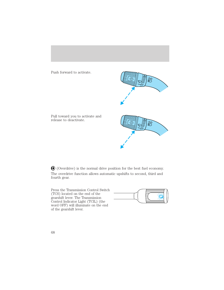 Controls and features | FORD 1999 F-150 User Manual | Page 68 / 232