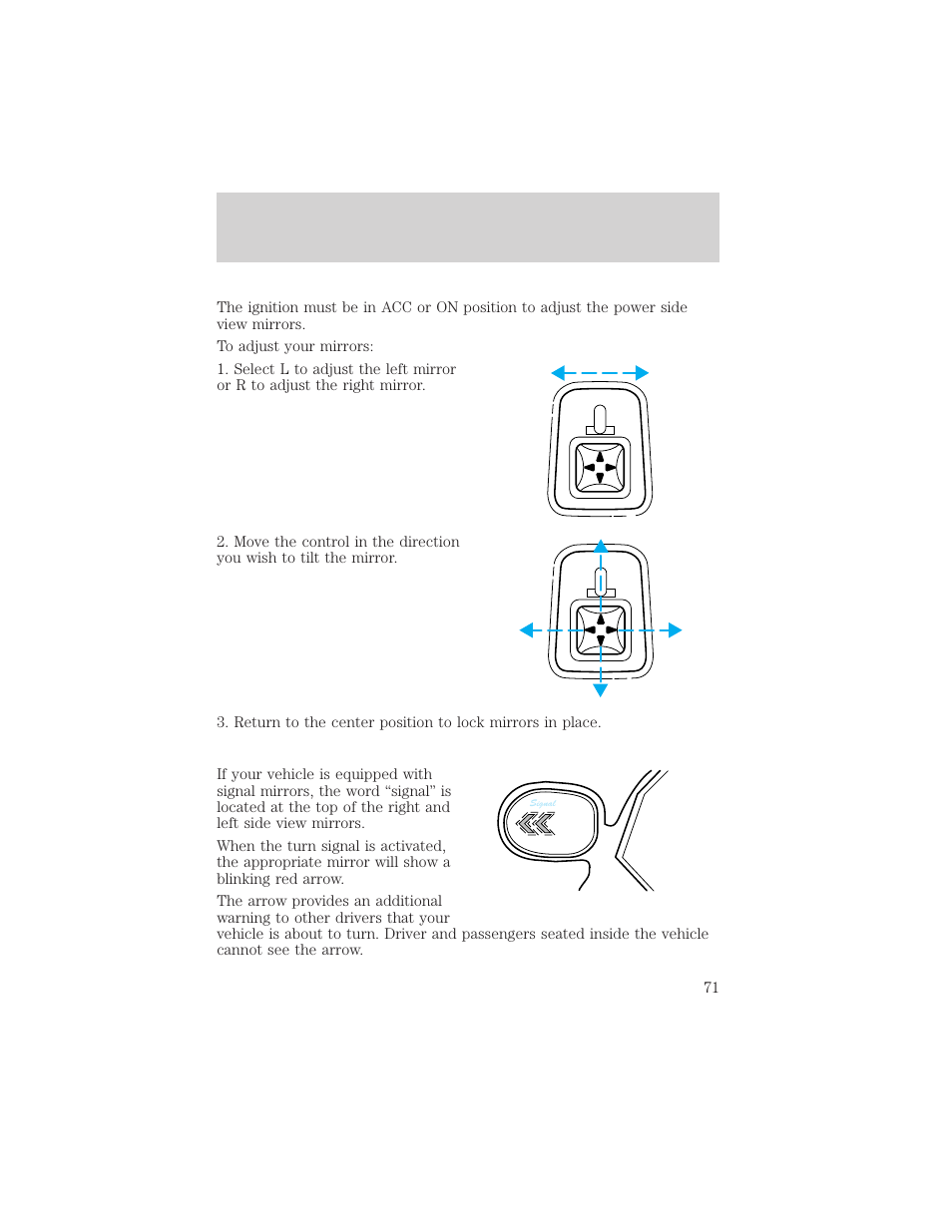 Controls and features | FORD 1999 F-150 User Manual | Page 71 / 232