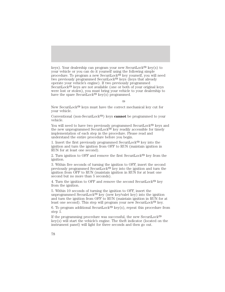 Controls and features | FORD 1999 F-150 User Manual | Page 78 / 232