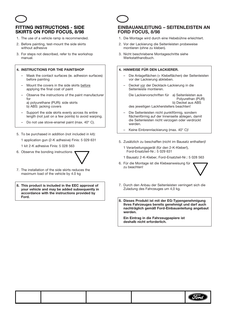 FORD HM02 E 10712484 User Manual | Page 2 / 15