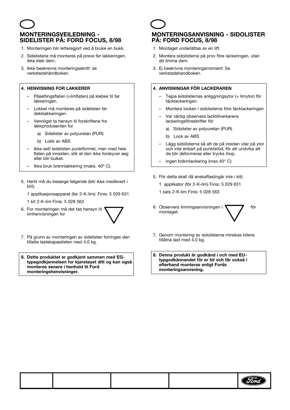 FORD HM02 E 10712484 User Manual | Page 6 / 15