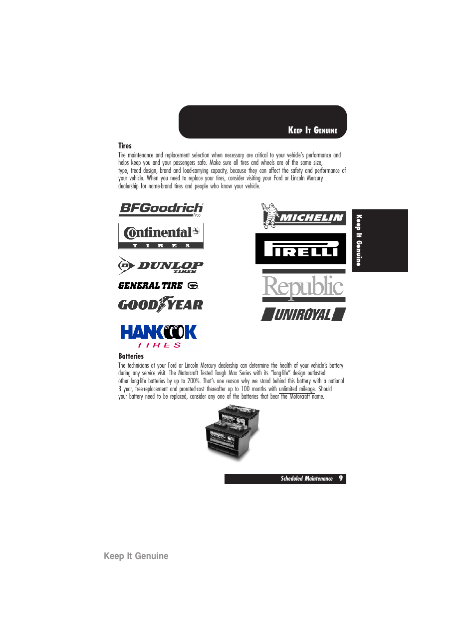 Keep it genuine | FORD 2007 User Manual | Page 9 / 48