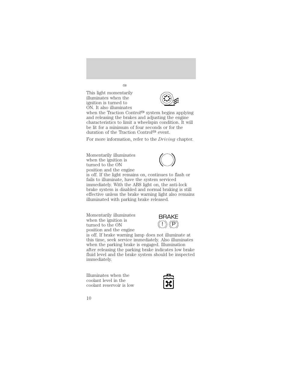 Instrumentation | FORD 1999 Mustang User Manual | Page 10 / 216