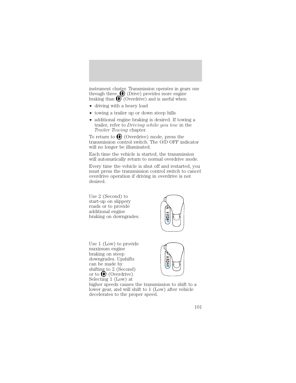 Driving | FORD 1999 Mustang User Manual | Page 101 / 216