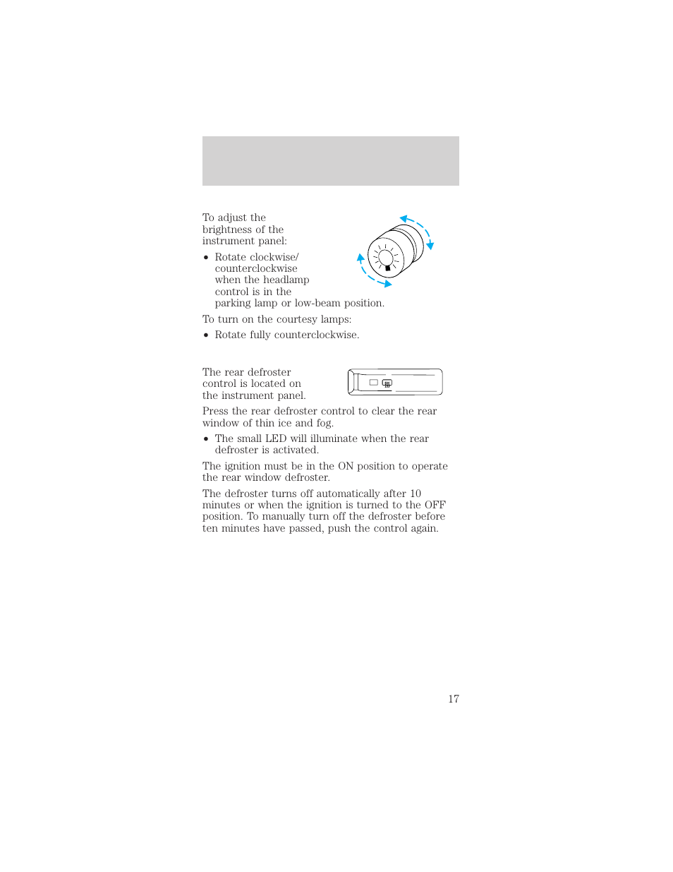 Controls and features | FORD 1999 Mustang User Manual | Page 17 / 216