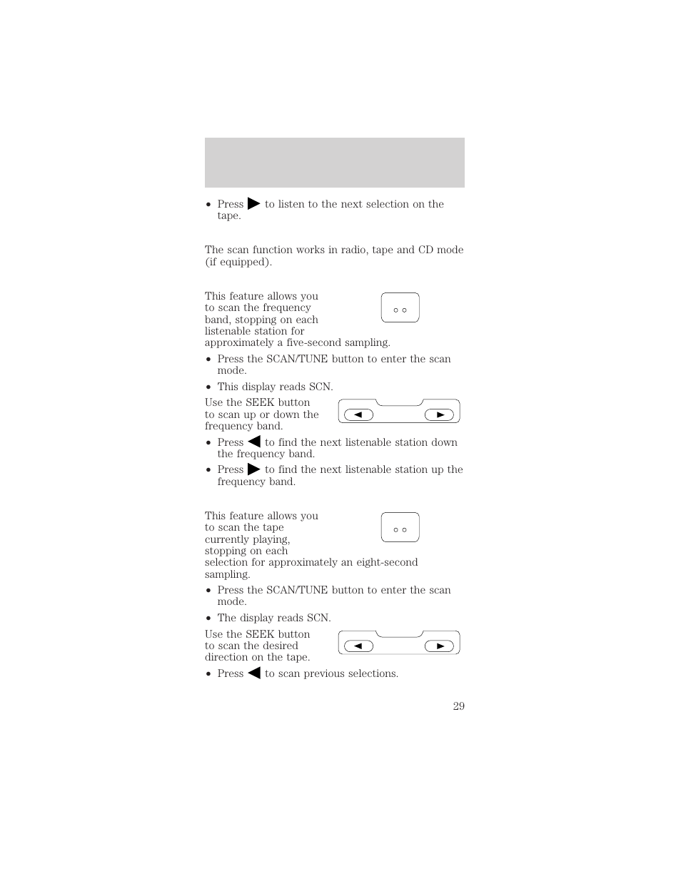 Controls and features | FORD 1999 Mustang User Manual | Page 29 / 216