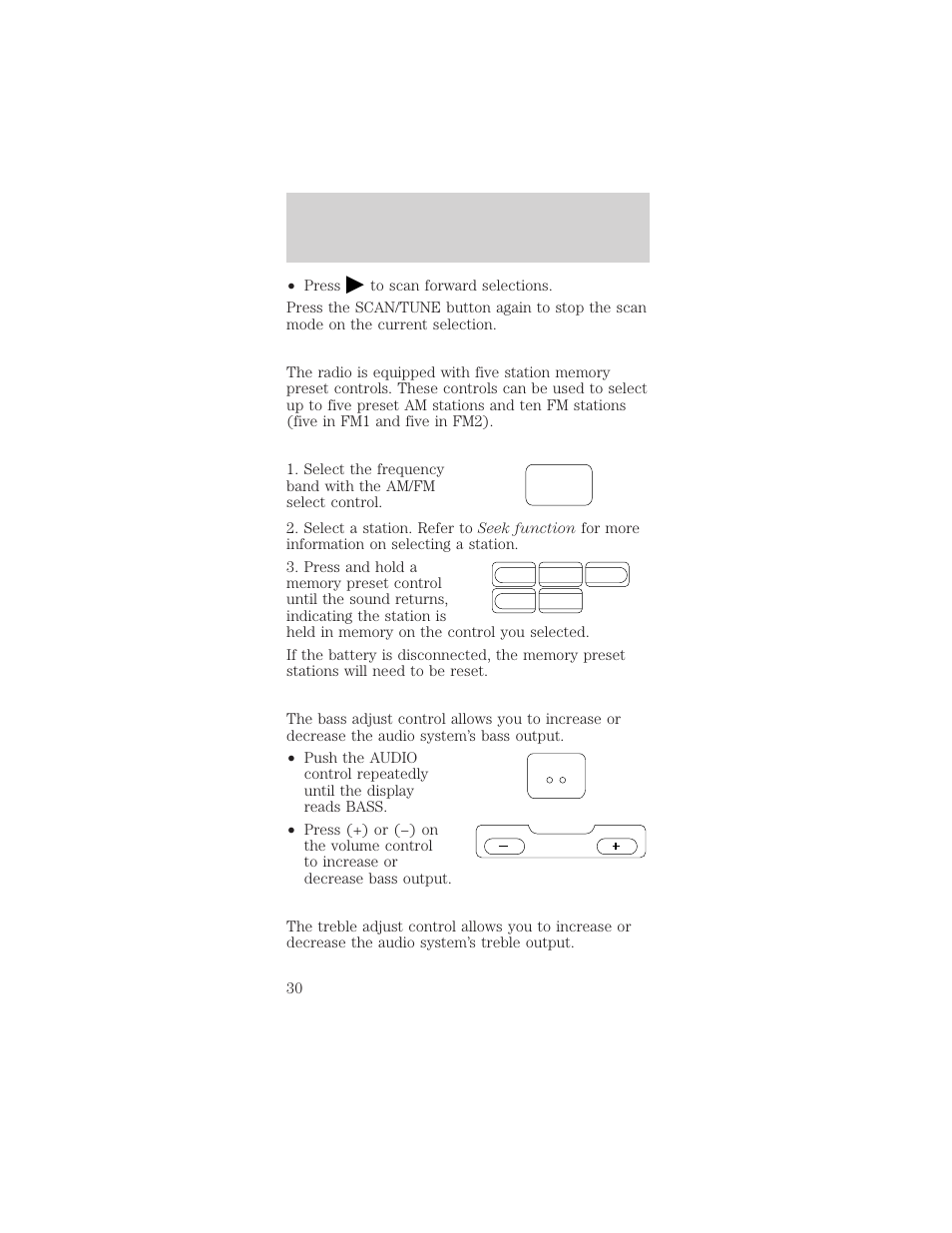 Controls and features | FORD 1999 Mustang User Manual | Page 30 / 216