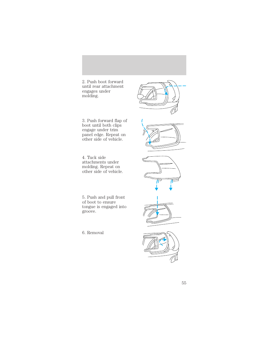 Controls and features | FORD 1999 Mustang User Manual | Page 55 / 216