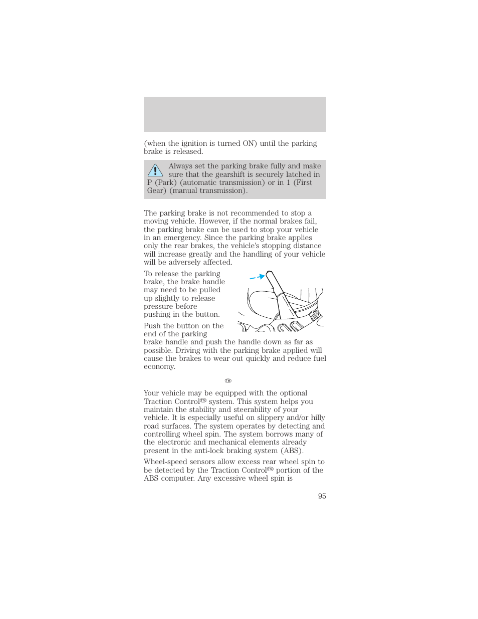 Driving | FORD 1999 Mustang User Manual | Page 95 / 216