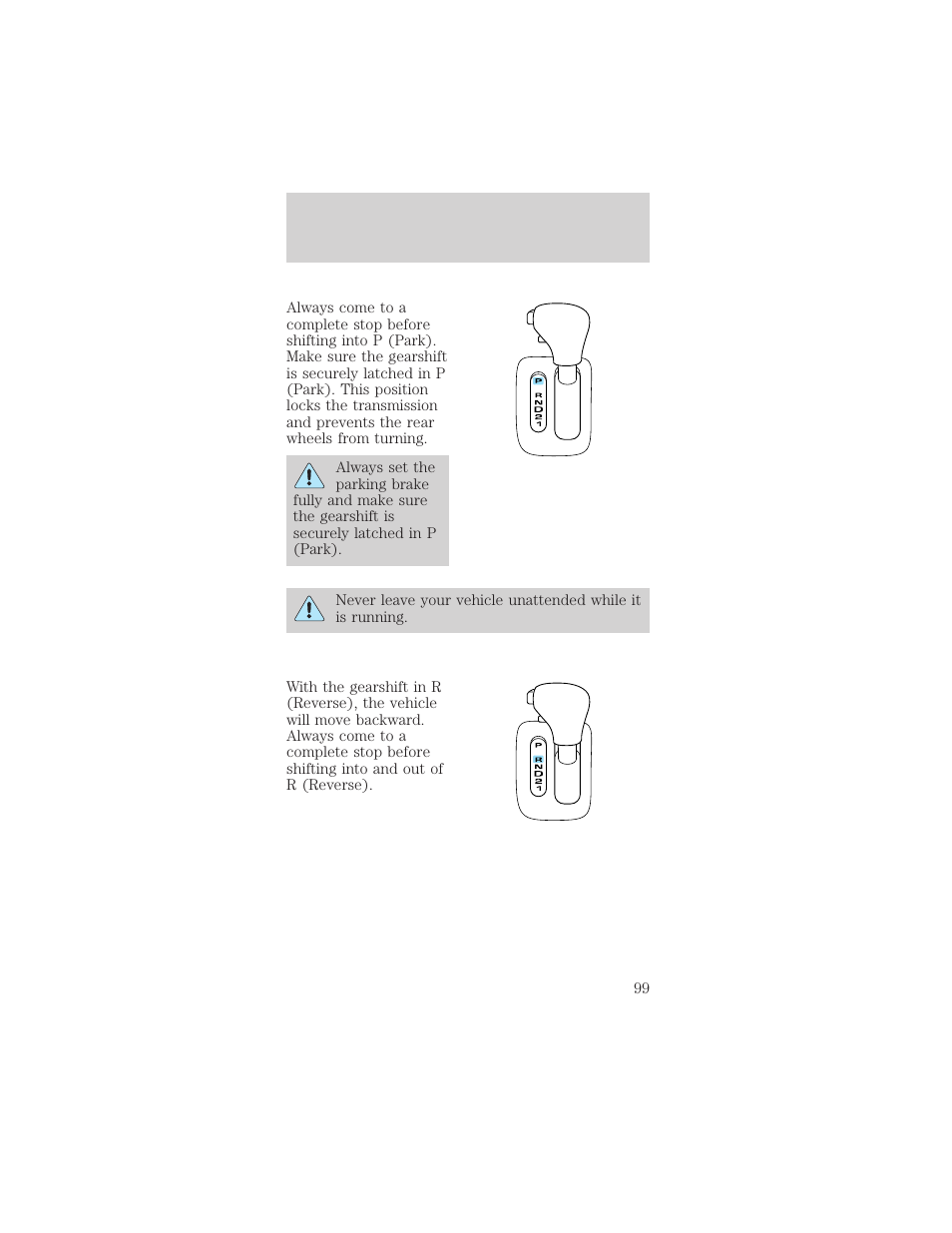 Driving | FORD 1999 Mustang User Manual | Page 99 / 216