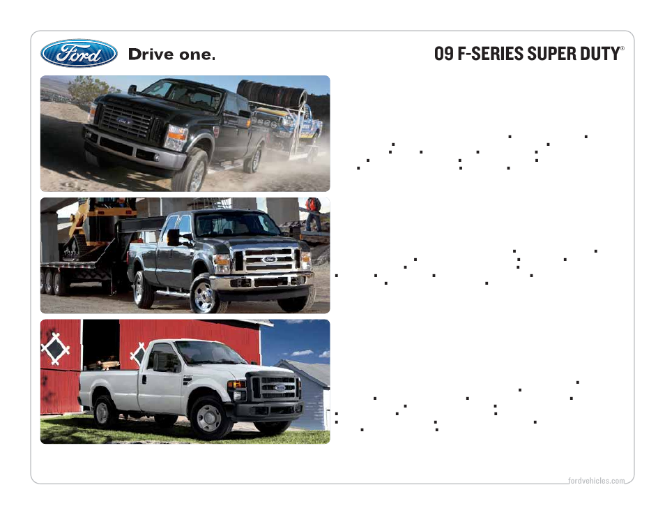 09 f-series super duty, Fx4 off-road, Xl workhorse | FORD 09 F-Series User Manual | Page 14 / 23