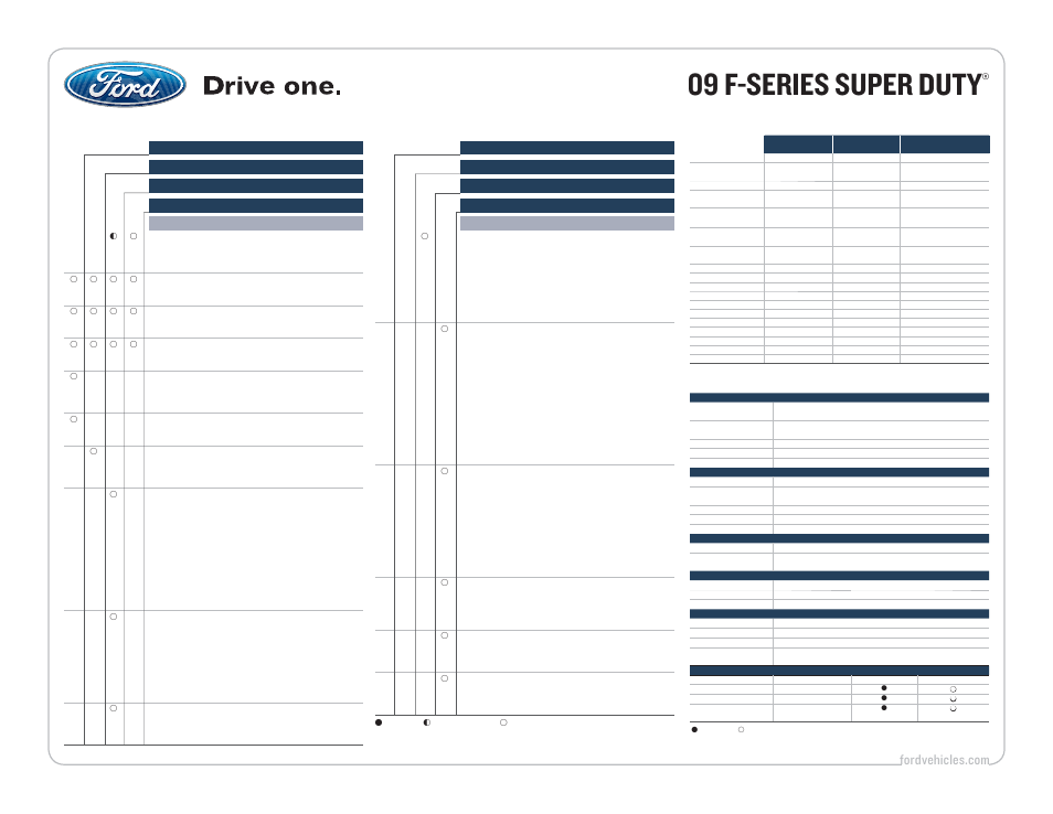 09 f-series super duty, Features & options, Continued) | Engines, Mechanical specifications | FORD 09 F-Series User Manual | Page 18 / 23