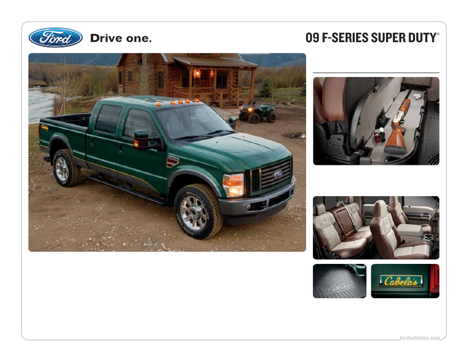 09 f-series super duty, Way out of town, Get way | New ford f-series cabela’s, Edition | FORD 09 F-Series User Manual | Page 8 / 23