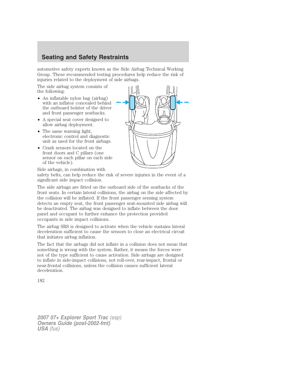 Seating and safety restraints | FORD 2004 User Manual | Page 182 / 360