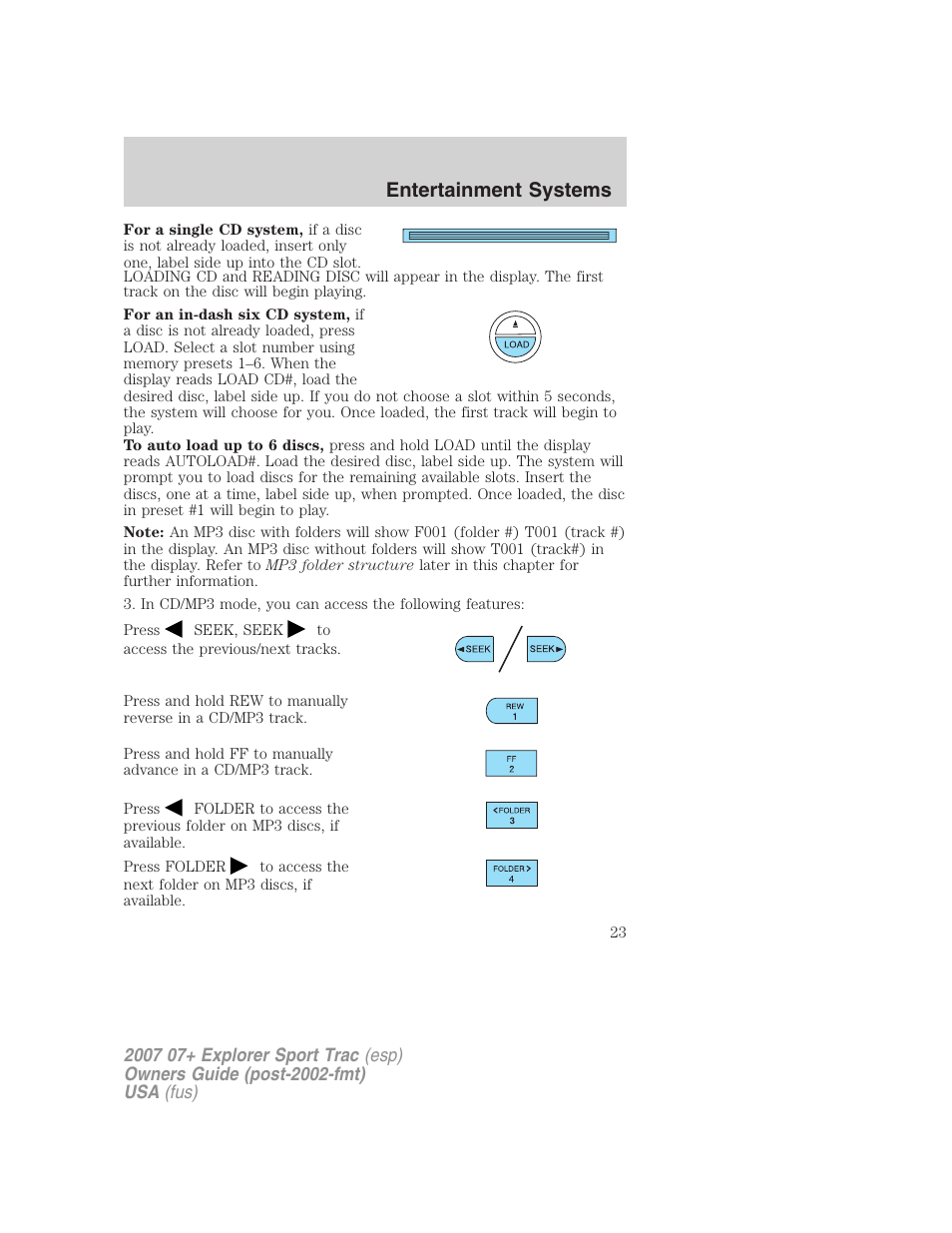 Entertainment systems | FORD 2004 User Manual | Page 23 / 360
