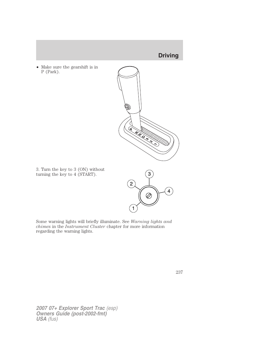 Driving | FORD 2004 User Manual | Page 237 / 360