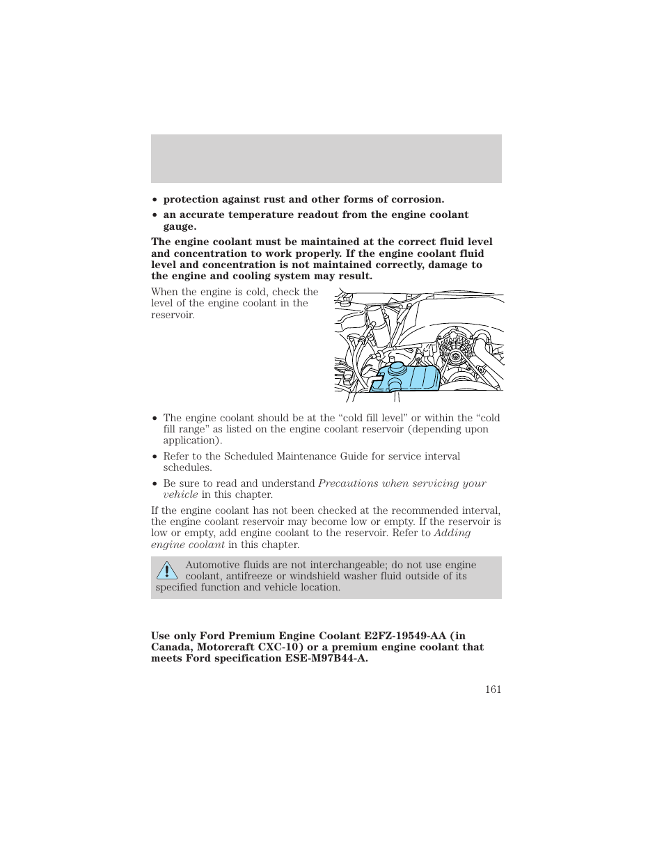 Maintenance and care | FORD 2000 Crown Victoria User Manual | Page 161 / 224