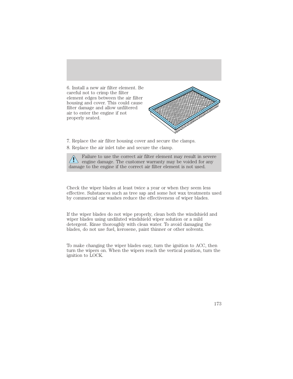 Maintenance and care | FORD 2000 Crown Victoria User Manual | Page 173 / 224