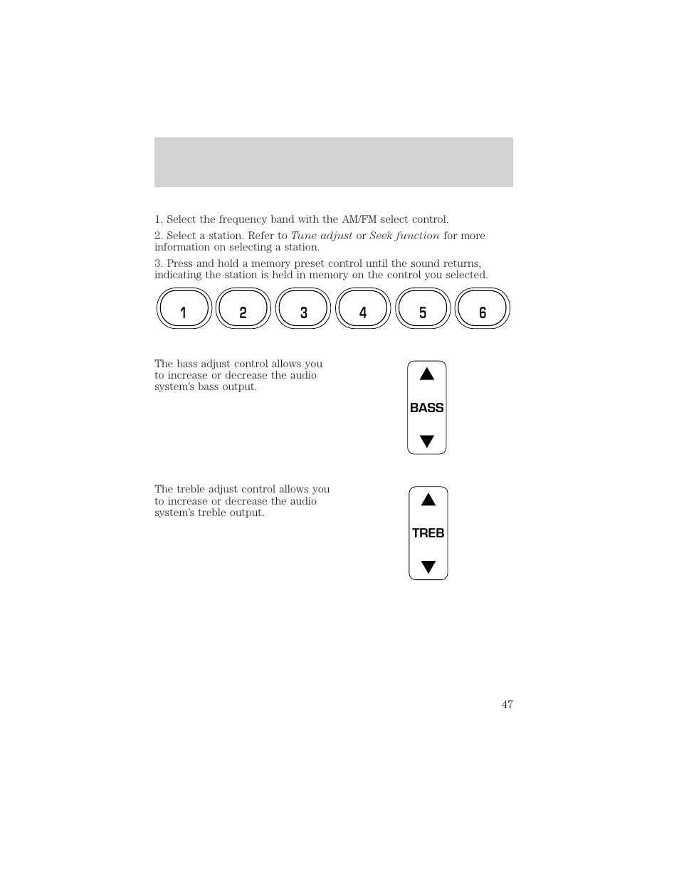 FORD 2000 Crown Victoria User Manual | Page 47 / 224