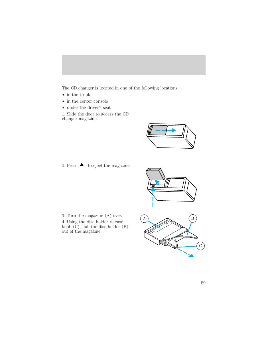 Controls and features | FORD 2000 Crown Victoria User Manual | Page 59 / 224