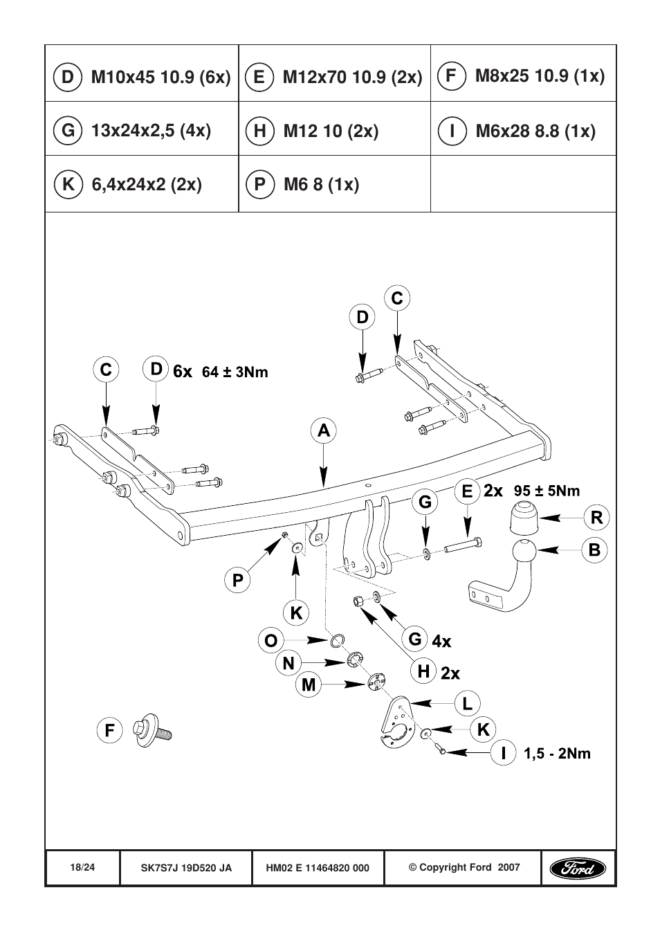 FORD WESTFALIA 307 313 User Manual | Page 18 / 24