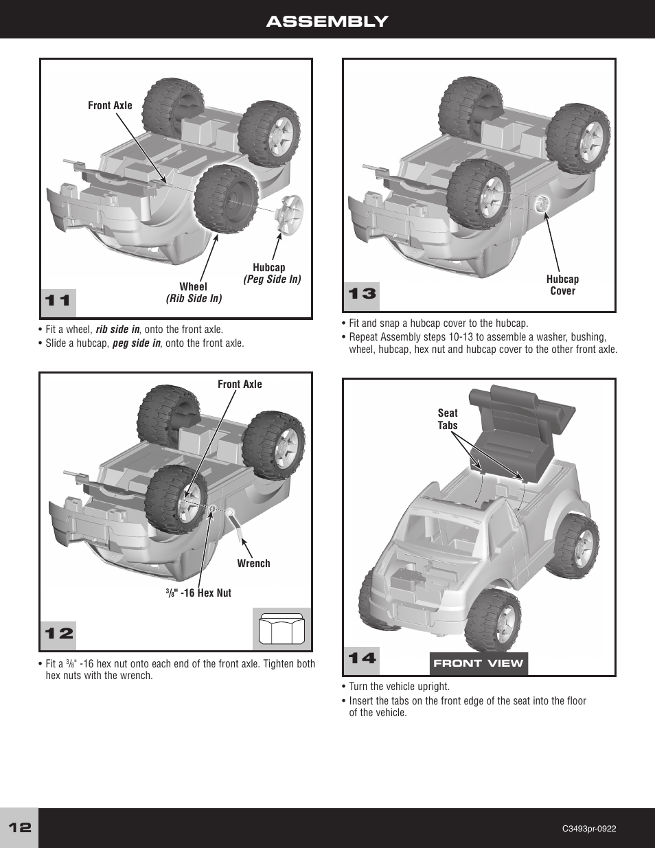 Assembly 11 12 | FORD F-150 C3493 User Manual | Page 12 / 28