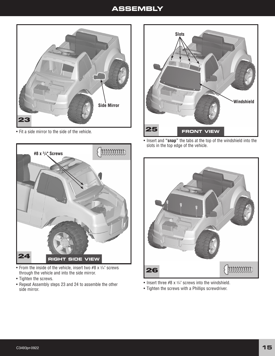 Assembly 26 | FORD F-150 C3493 User Manual | Page 15 / 28