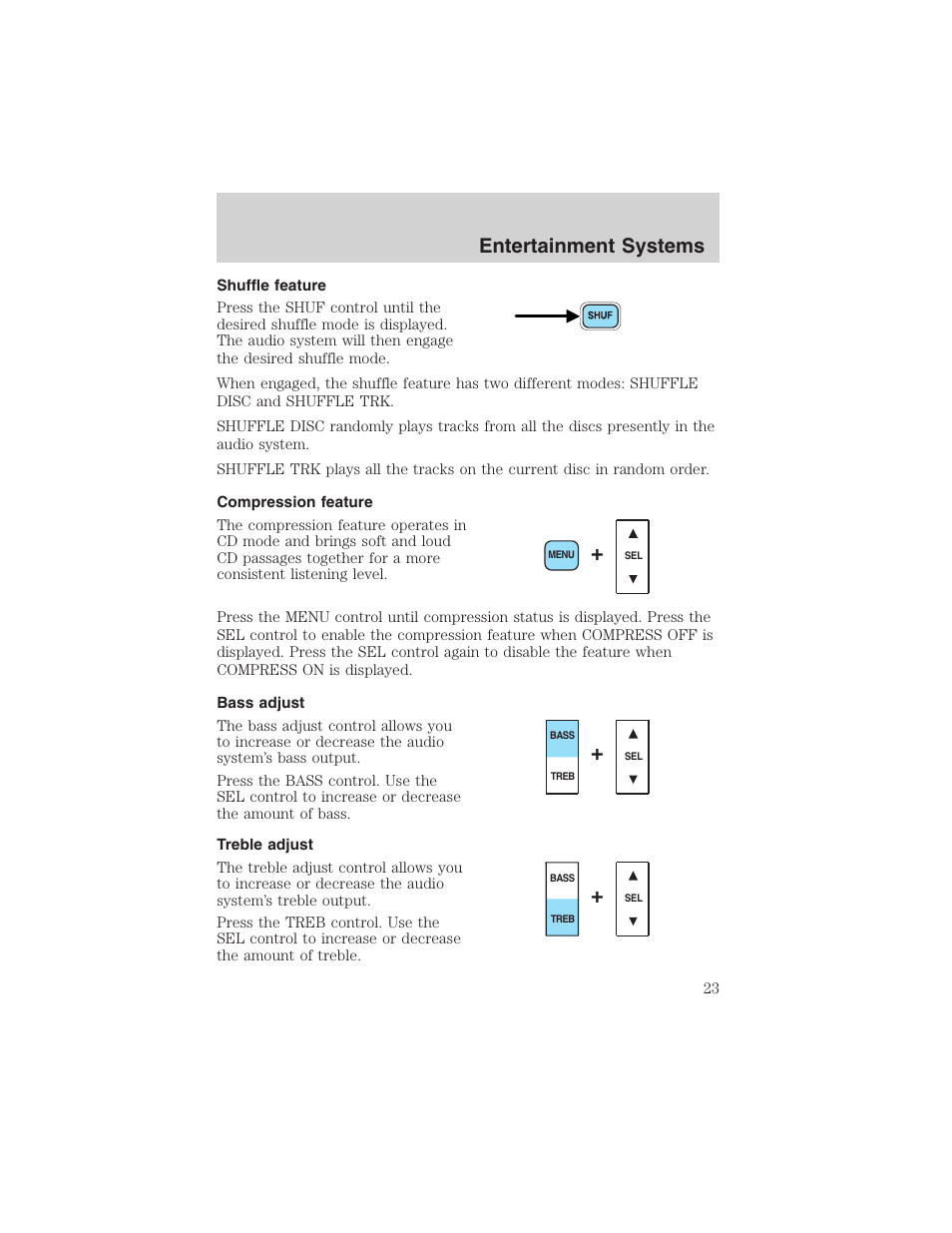 Entertainment systems | FORD 2002 Thunderbird User Manual | Page 23 / 232