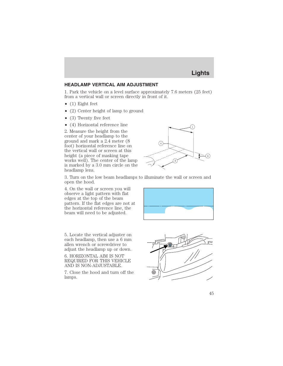 Lights | FORD 2002 Thunderbird User Manual | Page 45 / 232
