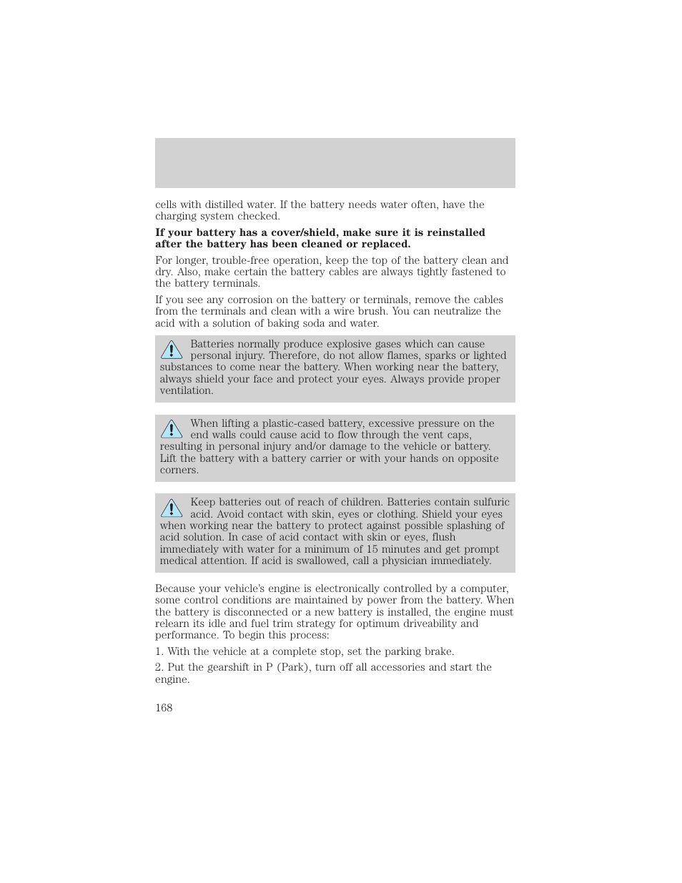 Maintenance and care | FORD 2000 E-150 User Manual | Page 168 / 232
