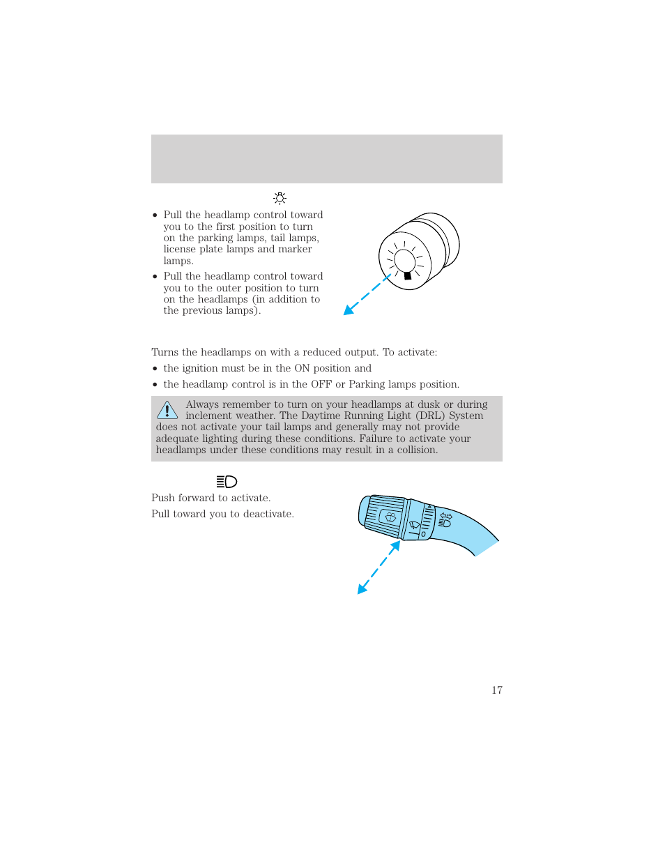 Controls and features | FORD 2000 E-150 User Manual | Page 17 / 232