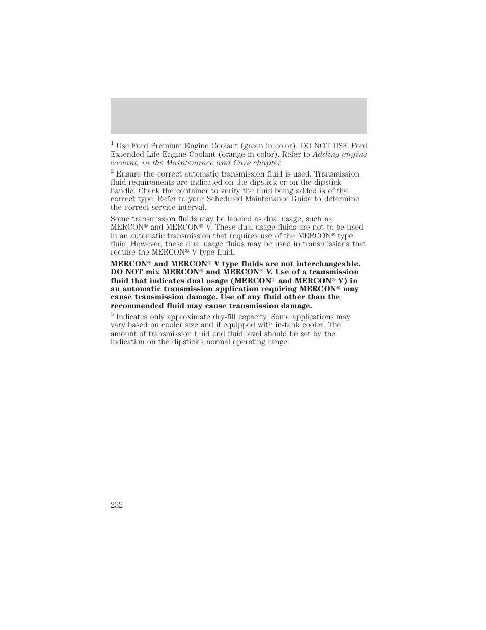 Filling station information | FORD 2000 E-150 User Manual | Page 232 / 232
