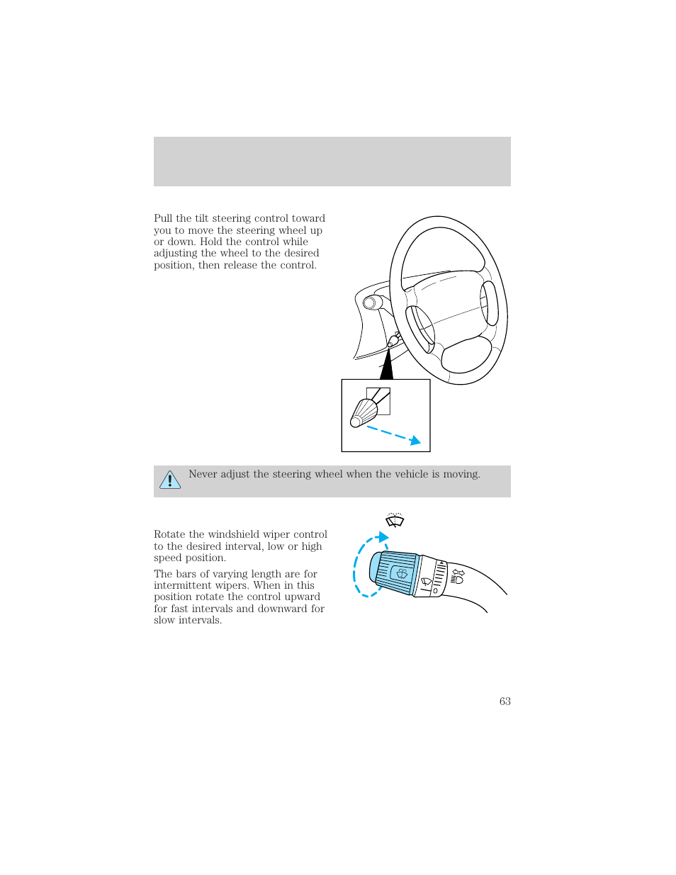 Controls and features | FORD 2000 E-150 User Manual | Page 63 / 232